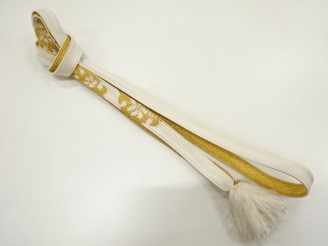 JAPANESE KIMONO / HAND-TIED OBIJIME CORD